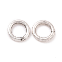 Antique Silver 925 Sterling Silver Open Jump Rings, Antique Silver, 4x0.7mm, Inner Diameter: 2.6mm, about 250Pcs/10g