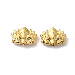 Real 18K Gold Plated 304 Stainless Steel Beads, Flower, Real 18K Gold Plated, 8x12x4mm, Hole: 1.4mm
