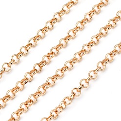 Light Gold Iron Rolo Chains, Belcher Chain, Unwelded, Light Gold, 5x1mm