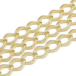 Light Gold Незакрепленные алюминиевые каркасные цепи, золотой свет, 15.5x11x2 мм
