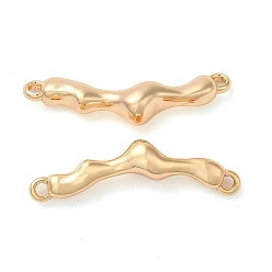 Real 18K Gold Plated Brass Connector Charms, Nickel Free, Arch Links, Real 18K Gold Plated, 8x27x5mm, Hole: 1.2mm