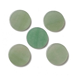 Зеленый Авантюрин Естественный зеленый авантюрин кабошонов, плоско-круглые, 20x2.8 мм