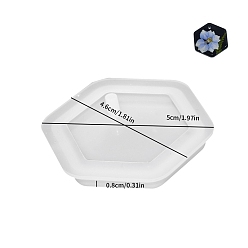 Шестиугольник Кулоны своими руками силиконовые формы, формы для литья смолы, для уф-смолы, изготовление ювелирных изделий из эпоксидной смолы, шестиугольник, 46x50x8 мм