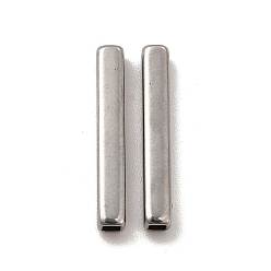 Stainless Steel Color 304 Stainless Steel Beads, Rectangle, Stainless Steel Color, 20x3x3mm, Hole: 1.8x1.8mm