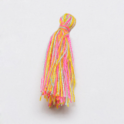 Colorful Handmade Polycotton(Polyester Cotton) Tassel Decorations, Pendant Decorations, Colorful, 29~35mm