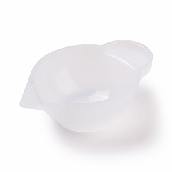Blanc Tasses à mélanger en silicone, blanc, 64x20x42.5mm, diamètre intérieur: 61x40.5 mm