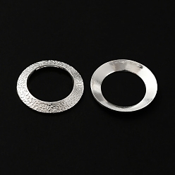 Посеребрённый Латунные соединительные колечки, без свинца и без кадмия, круглые кольца, 925 серебро покрытием, 18x2 мм, внутренний диаметр: 12 мм