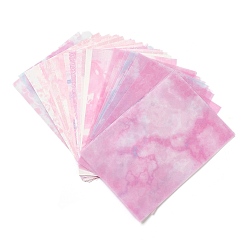 Pink 60 hojas de blocs de papel para álbumes de recortes con ondas de agua, para álbum de recortes de bricolaje, documento de antecedentes, decoración del diario, rosa, 126x80x0.1 mm