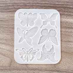 Butterfly DIY Cabochon Silicone Molds, Resin Casting Molds, for UV Resin, Epoxy Resin Jewelry Makings, Butterfly, 116x95x4mm, Inner Diameter: 40~50x25~34mm