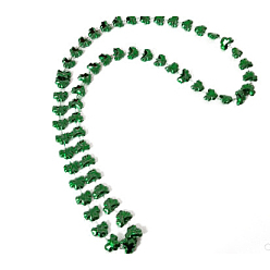 Зеленый Пластиковые цепочки с клеверным звеном на день святого патрика, зелёные, 33.07 дюйм (84 см), 13 мм