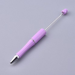 Фиолетовый Пластиковые шариковые ручки, шариковая ручка с черными чернилами, для украшения ручки своими руками, фиолетовые, 144x12 мм, средний полюс: 2мм