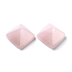 Розовый Кварц Природного розового кварца кабошонов, пирамида, 20x20x12~13 мм, длина диагонали: 26 мм