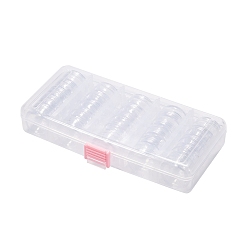 Clear Plastic Bead Containers, 19cm long, 8.5cm wide, 3.5cm high, Capacity: 5ml(0.17 fl. oz)