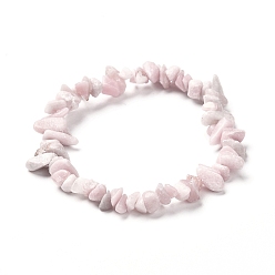 Opale Rose Bracelets extensibles en perles d'opale rose naturelle, diamètre intérieur: 2 pouce (5 cm)