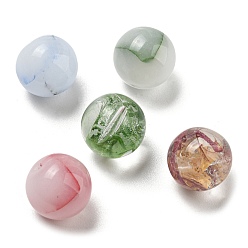 Mixed Color Mixed Style Glass Beads, Round, Mixed Color, 12~12.5mm, Hole: 1.4mm