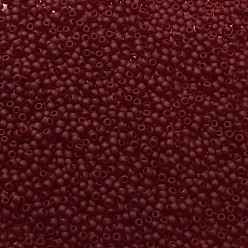 (5DF) Garnet Transparent Matte Toho perles de rocaille rondes, perles de rocaille japonais, (5 df) grenat transparent mat, 11/0, 2.2mm, Trou: 0.8mm, à propos 1110pcs / bouteille, 10 g / bouteille