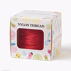 Red Nylon Thread, Red, 1.0mm, about 49.21 yards(45m)/roll