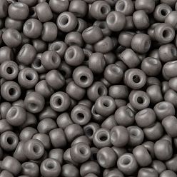 (RR2317) Gris Opaque Mat Perles rocailles miyuki rondes, perles de rocaille japonais, 8/0, (rr 2317) gris opaque mat, 3mm, Trou: 1mm, à propos 422~455pcs / bouteille, 10 g / bouteille