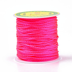Deep Pink Nylon Thread, Deep Pink, 1.0mm, about 49.21 yards(45m)/roll