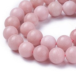 Pink Opal Natural Pink Opal Beads Strands, Grade AB, Round, 10mm, Hole: 1mm, about 38pcs/strand, 14.9 inch(38cm)