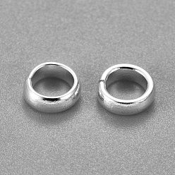 Silver 201 Stainless Steel Quick Link Connectors, Linking Rings, Closed but Unsoldered, Silver, 7x2mm, Inner Diameter: 5mm