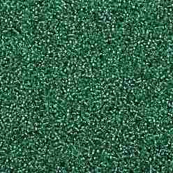 (24B) Silver Lined Dark Peridot TOHO Round Seed Beads, Japanese Seed Beads, (24B) Silver Lined Dark Peridot, 15/0, 1.5mm, Hole: 0.7mm, about 15000pcs/50g