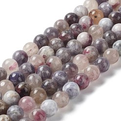 Tourmaline Perles de tourmaline fleurs de prunier naturel brins, ronde, 10mm, Trou: 1mm, Environ 39 pcs/chapelet, 15.39'' (39.1 cm)