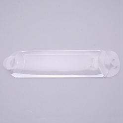 Clear Transparent PVC Pillow Box, Candy Treat Gift Box, Pillow Box, for Wedding Party Baby Shower Packing Box, Rectangle, Clear, 2.3x13x6cm