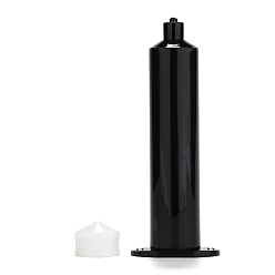 Черный Пластиковые дозирующие шприцы, с поршнем, чёрные, 118x45x29 мм, отверстие: 2 мм, поршень: 23x17 мм, емкость: 30 мл (1.02 жидких унций)