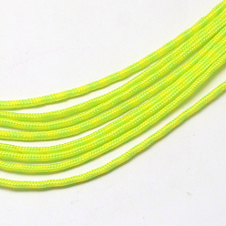 Verde de Amarillo Cuerdas de cable de poliéster y spandex, 1 núcleo interno, amarillo verdoso, 2 mm, aproximadamente 109.36 yardas (100 m) / paquete