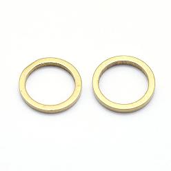 Raw(Unplated) Brass Linking Rings, Ring, Lead Free & Cadmium Free & Nickel Free, Raw(Unplated), 8x1mm, Inner Diameter: 6mm