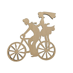 Bicycle Необработанные деревянные детали, вырезы, велосипед, 13.5x13 см