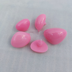 Pearl Pink Plastic Safety Craft Nose, for DIY Doll Toys Puppet Plush Animal Making, Pearl Pink, 18x24mm