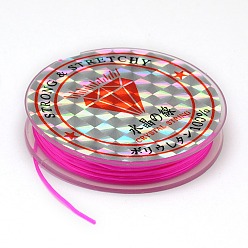 Фуксин Плоская эластичная кристаллическая струна, Струнные кристаллы, фуксиново-красные, 0.8 мм, около 10.93 ярдов (10 м) / рулон