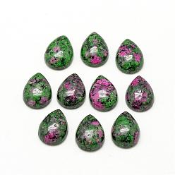 Ruby in Zoisite Natural Ruby in Zoisite Cabochons, Dyed, teardrop, 13~14x9~10x5mm
