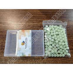 Honeydew PandaHall Elite 150Pcs Synthetic Luminous Stone Beads Strands, Round, Honeydew, 8mm, Hole: 1mm