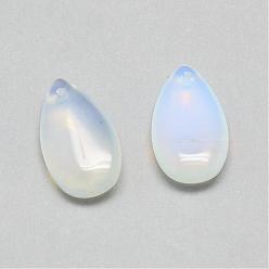 Opalite Opalite Pendants, teardrop, 22x12.5~13x5mm, Hole: 1mm