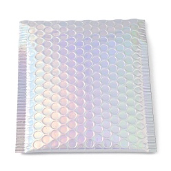 Coloré Sacs d'emballage en films laminés en polyéthylène et en aluminium, courrier à bulles, enveloppes matelassées, rectangle, colorées, 17~18x15x0.6 cm