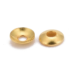 Oro Abalorios conos pequeños de latón, dorado, 3x0.8 mm, agujero: 1 mm