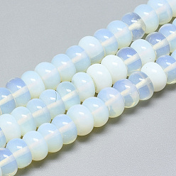 Opalite Opalite Beads Strands, Rondelle, 10x6mm, Hole: 1mm, about 67pcs/strand, 15.3 inch