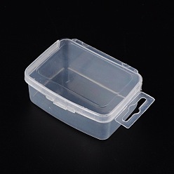 Clear Clear Plastic Bead Containers with Lid, 5cm wide, 7cm long, 3cm thick