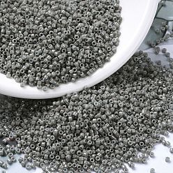 (DB0652) Dyed Opaque Gray MIYUKI Delica Beads, Cylinder, Japanese Seed Beads, 11/0, (DB0652) Dyed Opaque Gray, 1.3x1.6mm, Hole: 0.8mm, about 10000pcs/bag, 50g/bag