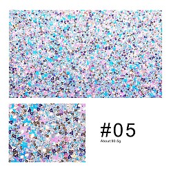Coloré Paillettes / tapis de paillette, outils de manucure pliables, rectangle, colorées, 40x24x0.1 cm
