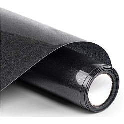 Черный 4 теплопередающая виниловая пленка с блестками, для футболки, чёрные, 30 см, 2 м / рулон