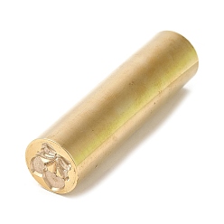 Cereza Sello de latón con sello de cera para grabado a doble cara, dorado, para sobre, tarjeta, envoltorio de regalo, cereza, 57x15 mm