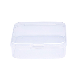 Clear Square Plastic Bead Storage Containers, Clear, 6.4x6.3x2cm