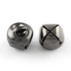 Черный Цвет Металла Металлические кулоны "колокольчики", металлический черный , 10x10x10 мм, отверстие : 3x1 мм