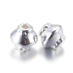 Silver Tibetan Style Spacer Beads, Lead Free & Cadmium Free, Silver Color, 5x4.5mm, Hole: 1mm