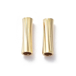 Настоящее золото 24K Стойки обшивки бисером латунной трубки, без свинца и без кадмия, реальный 24 k позолоченный, 3x10 мм, отверстие : 2 мм