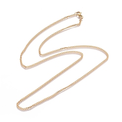 Golden Unisex Vacuum Plating 304 Stainless Steel Curb Chain/Twisted Chain Necklaces, with Lobster Claw Clasps, Golden, 23.4 inch(59.5cm)